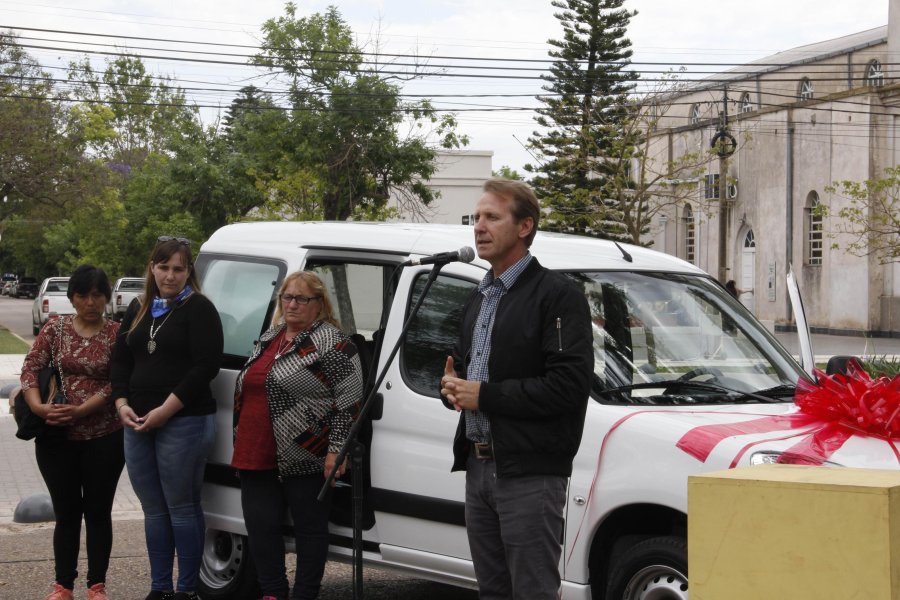 FOTO F. MELCHIORI// UNIDAD./Gonzalo Toselli pronunci&oacute; su mensaje frente a la flamante adquisici&oacute;n.
