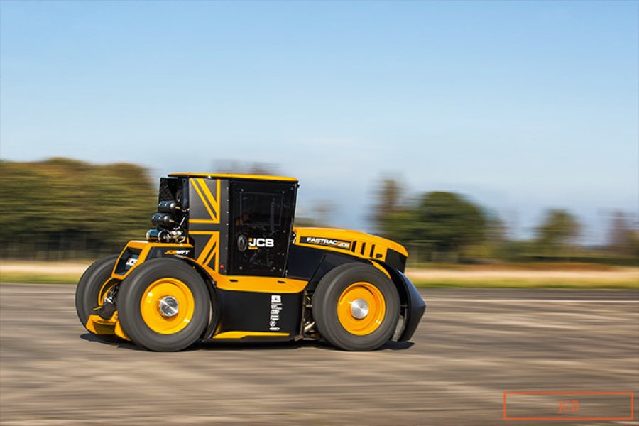 FOTO INTERNET RECORD GUINNES. Este tractor agrícola logró una velocidad de 217.6 Km/h. FOTO INTERNET