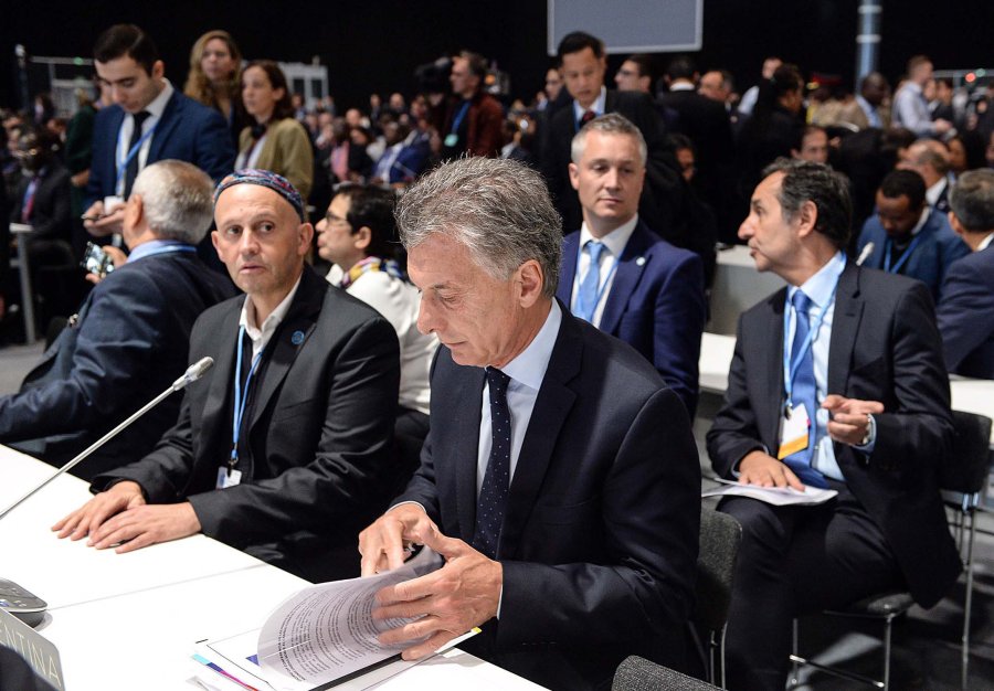 FOTO NA EN LA CUMBRE. Macri fue uno de los expositores este lunes.