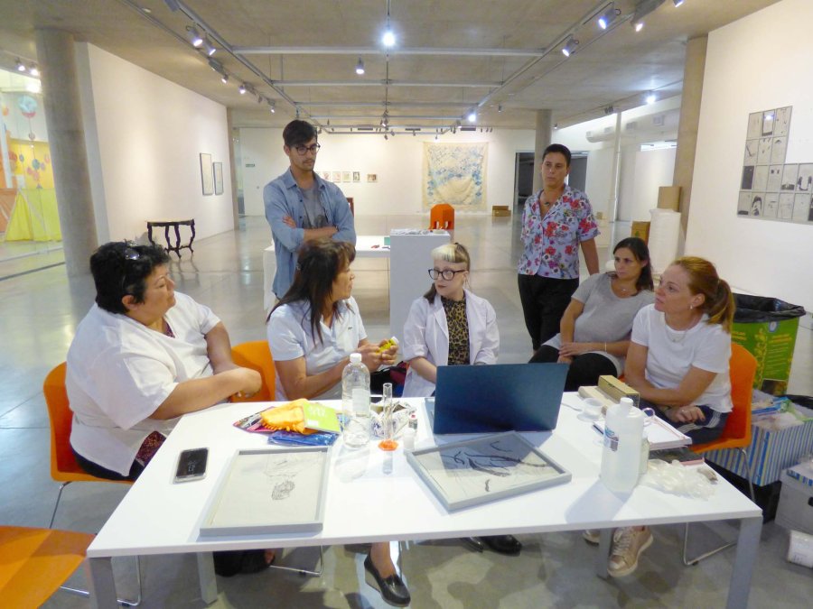 FOTO CP// CONSERVACI&Oacute;N PATRIMONIAL//La actividad se desarroll&oacute; en el Museo Municipal de Arte.