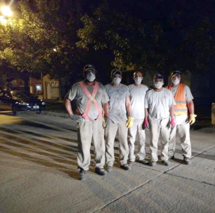 FOTO PRENSA MUNICIPALIDAD// CONTROLES// Dos im&aacute;genes del personal que se encuentra trabajando en los accesos a la ciudad.