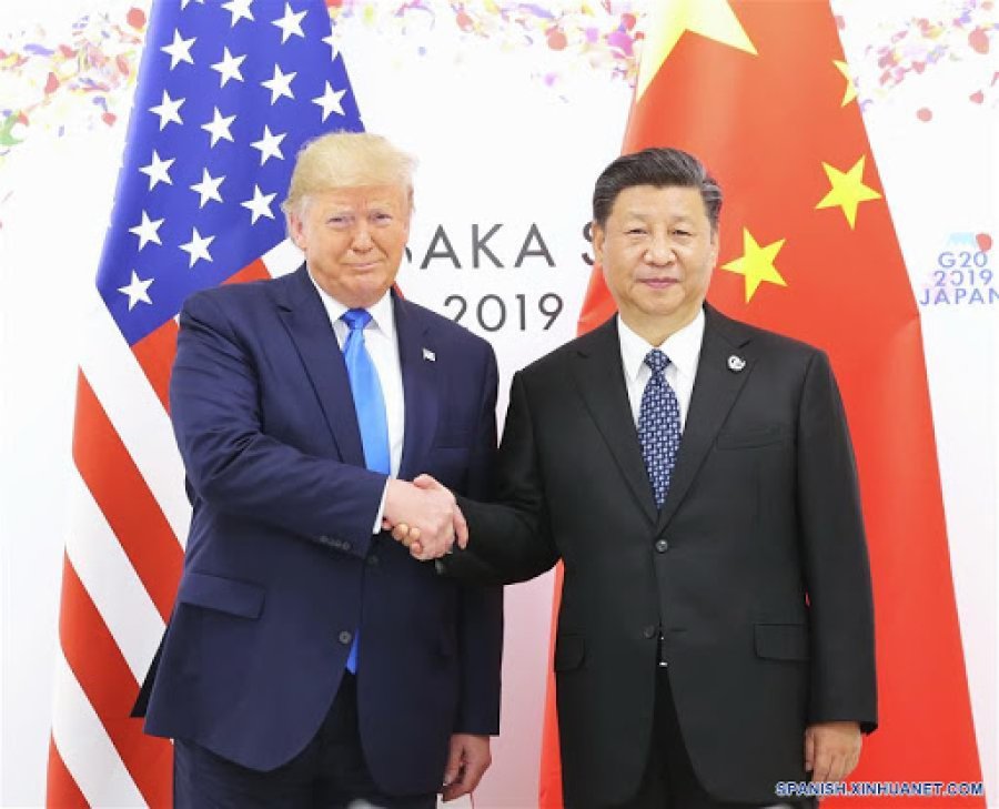 FOTO ARCHIVO PRESIDENTES. Donald Trump y Xi Jinping en 2019.