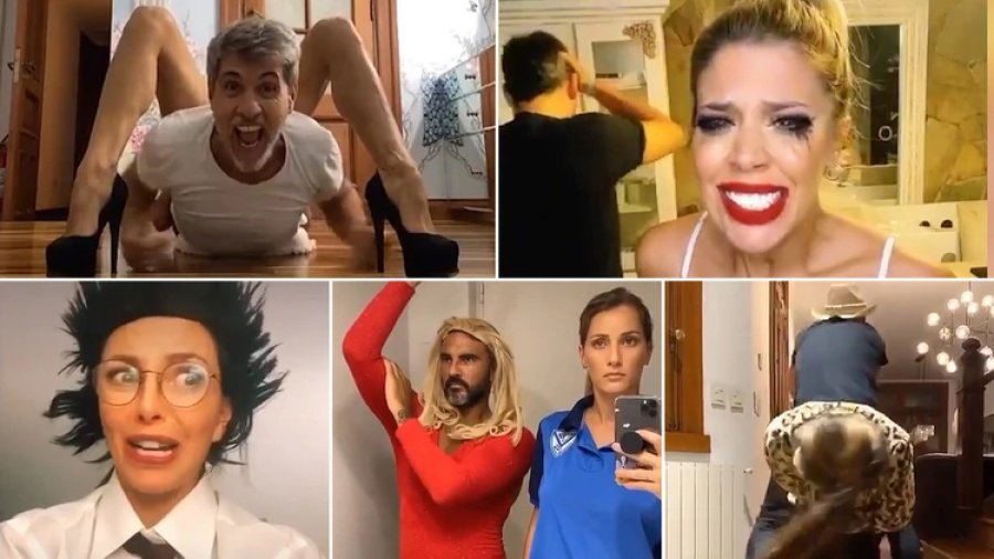 FOTO TELESHOW// HUMOR// Varios famosos apelaron a la comedia para pasar la cuarentena.