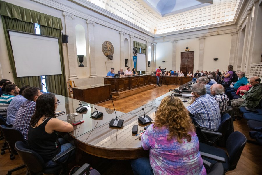 FOTO PRENSA UNL// BALANCE./ Vista general del encuentro en el que fue presentado el balance.