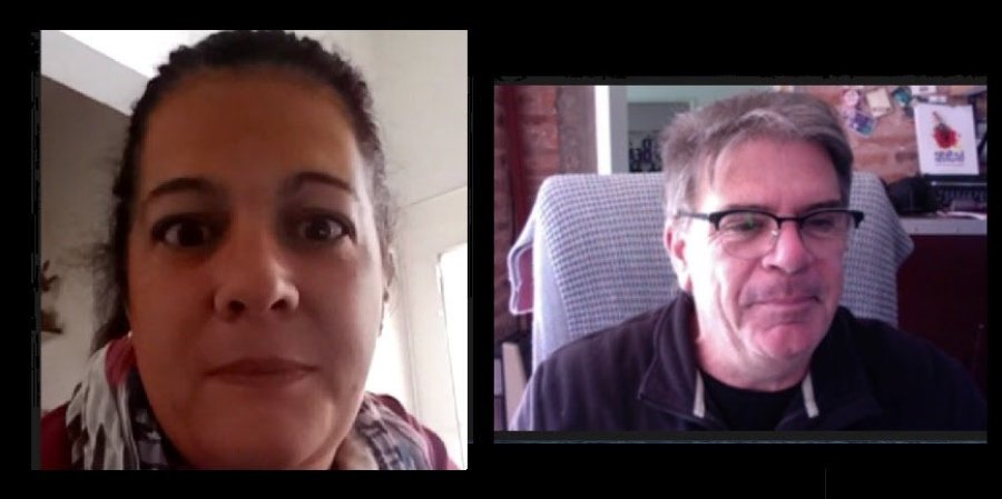 FOTO SCS// TELECONFERENCIA./ Participaron Gabriela Bertazzo y Jorge Llonch.