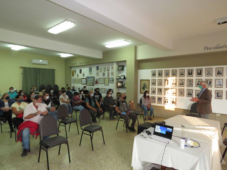 FOTO PRENSA MUNICIPALIDAD// ENCUENTRO./ Ambas reuniones fueron presididas por el intendente Boscarol.