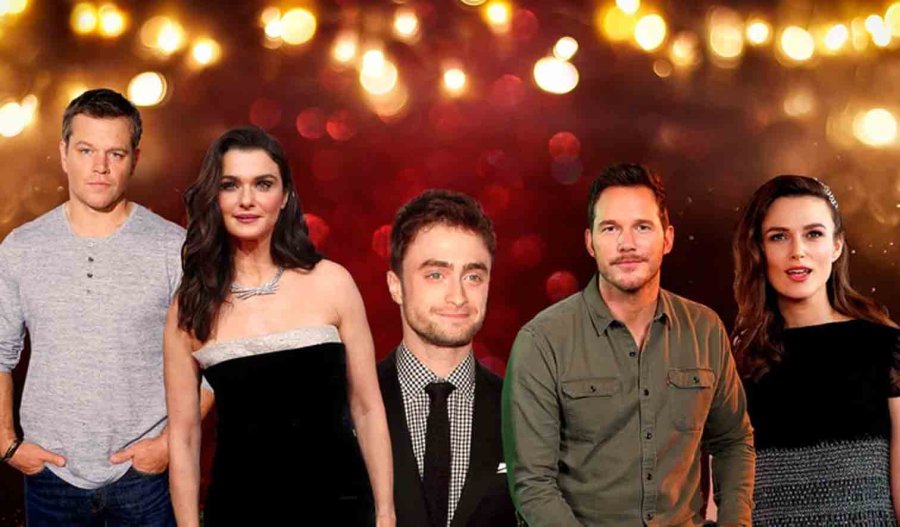 FOTO TELESHOW// TODOS TENEMOS UN DOBLE//Matt Damon, Keira Knightley, Daniel Radcliffe, Chris Pratt y Rachel Weisz.