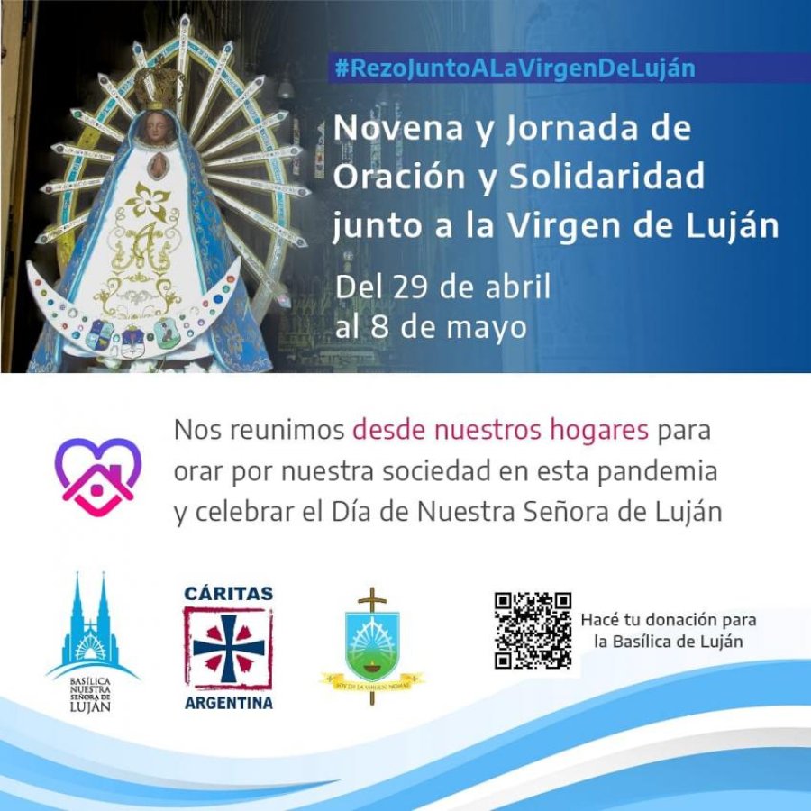 FOTO AICA// VIRGEN DE LUJAN.// La patrona de la Argentina, afiche convocando a la actividad