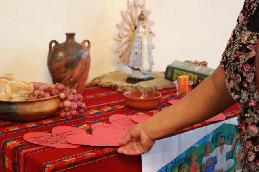 FOTO AICA// VIRGEN DE LUJAN./El emprendimiento fue lanzado al iniciarse la novena por su D&iacute;a.