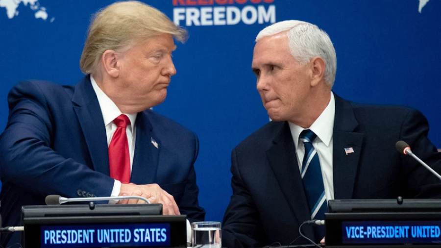 FOTO AFP NEGATIVOS. El presidente Donald Trump y el vicepresidente Mike Pence.