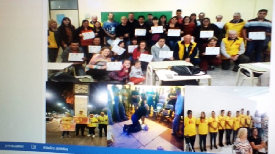 FOTO PRENSA DEFENSA CIVIL// VOLUNTARIOS// Distintos momentos de la actividad cumplida a lo largo del tiempo. ACCIONES./ Cada una de las actividades fueron registradas en im&aacute;genes.