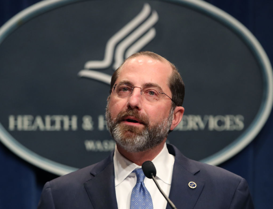 FOTO AFP ALEX AZAR. Secretario de Salud de EE.UU.