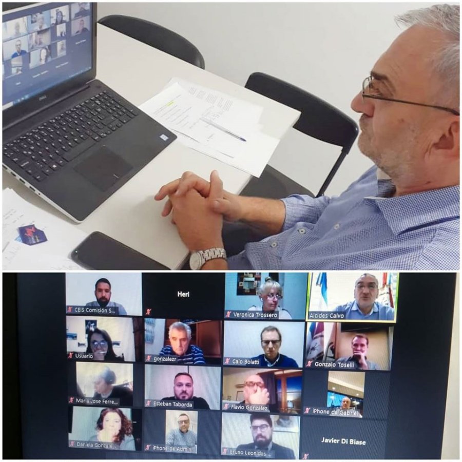 FOTO PRENSA AC// REUNI&Oacute;N VIRTUAL//Un instante del reciente encuentro.