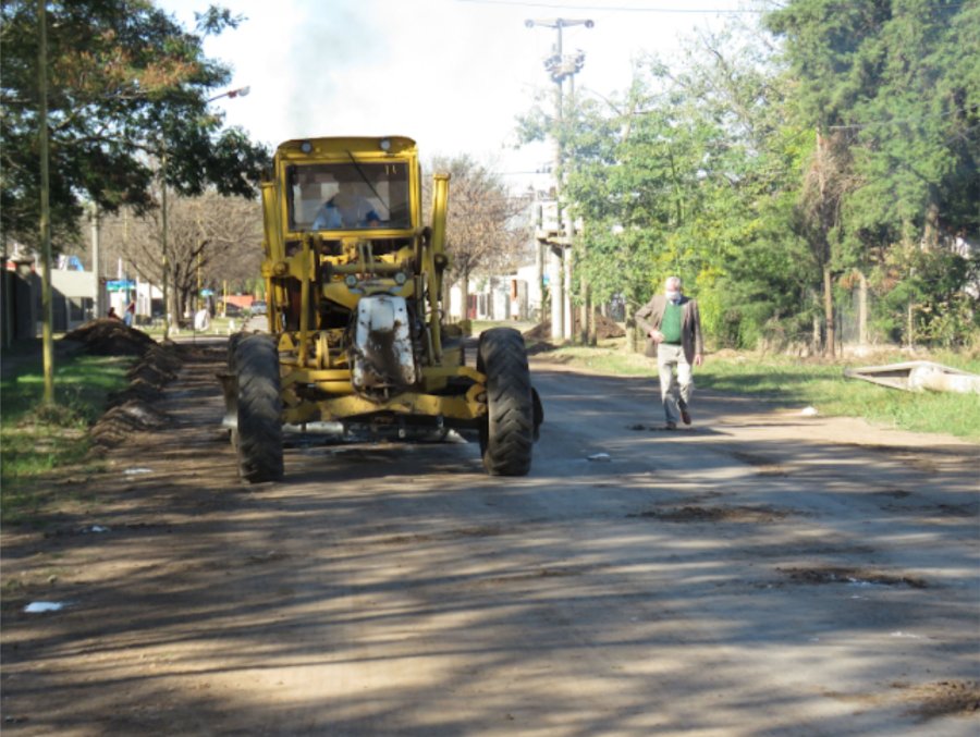FOTO PRENSA MUNICIPALIDAD// PAVIMENTO./ La obra fue retomada y fue iniciada la ejecuci&oacute;n de una nueva cuadra.
