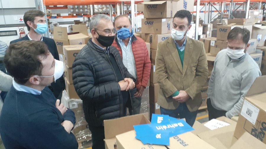 FOTO PRENSA AC// EN SAN VICENTE.// Un momento de la recorrida por Over.