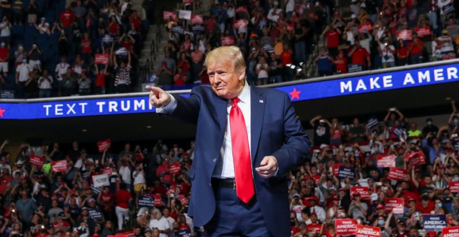 FOTO AFP DONALD TRUMP. El Presidente relanz&oacute; su campa&ntilde;a a la reelecci&oacute;n en Tusla.