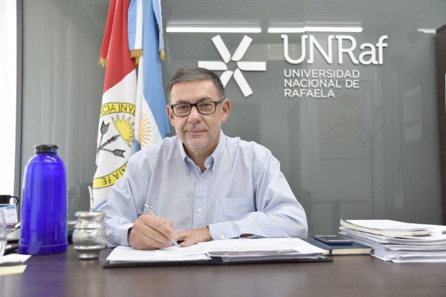 FOTO COMUNICACION UNRAF// DR. RUBEN ASCUA./Rector de la Universidad Nacional de Rafaela.