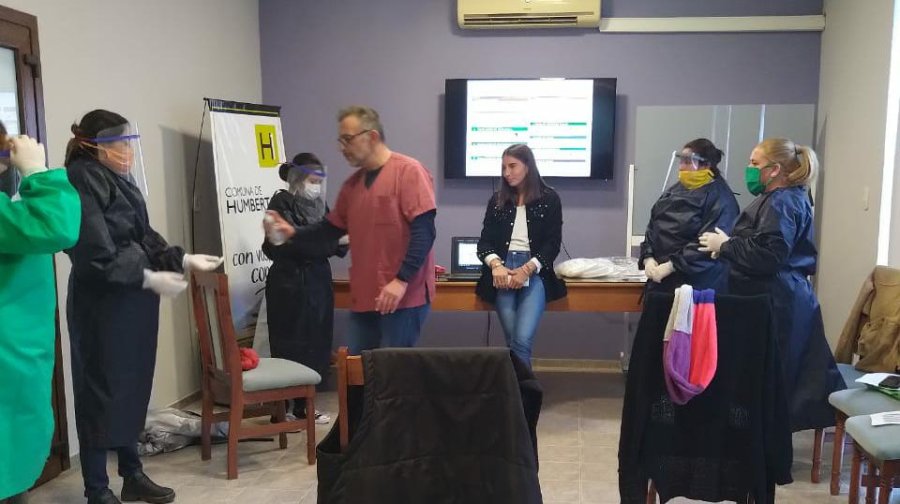 FOTO PRENSA COMUNA// CAPACITACION// Est&aacute; ofreci&eacute;ndose a los voluntarios humbertinos.