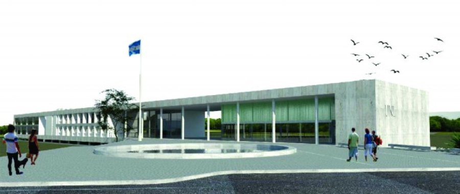 FOTO PRENSA UNL// PROYECTO//Se trata de un nuevo edificio para actividades acad&eacute;micas m&uacute;ltiples.