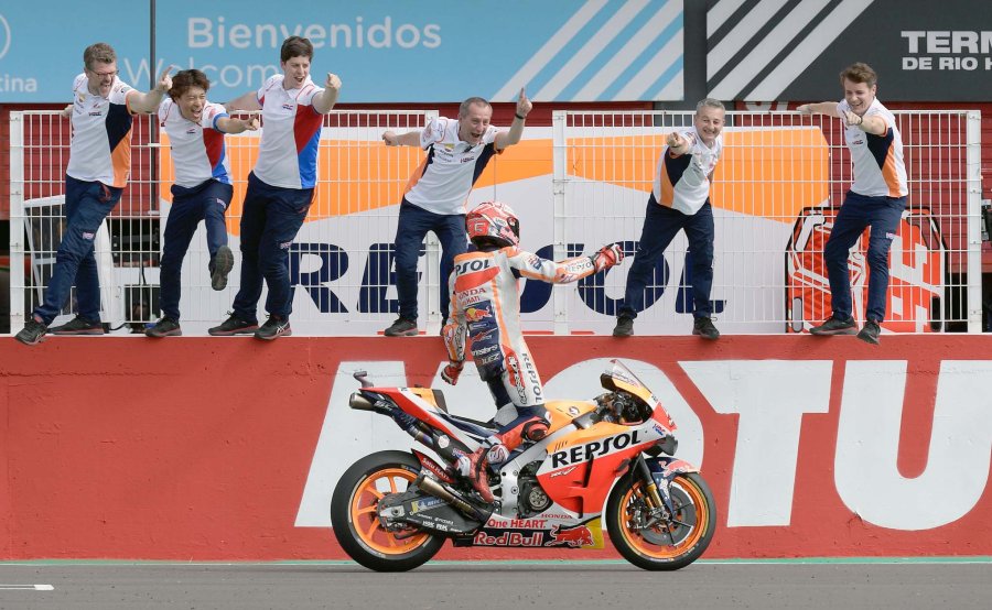 FOTO ARCHIVO NA RECUERDO./ Marc M&aacute;rquez cuando gan&oacute; en 2019.
