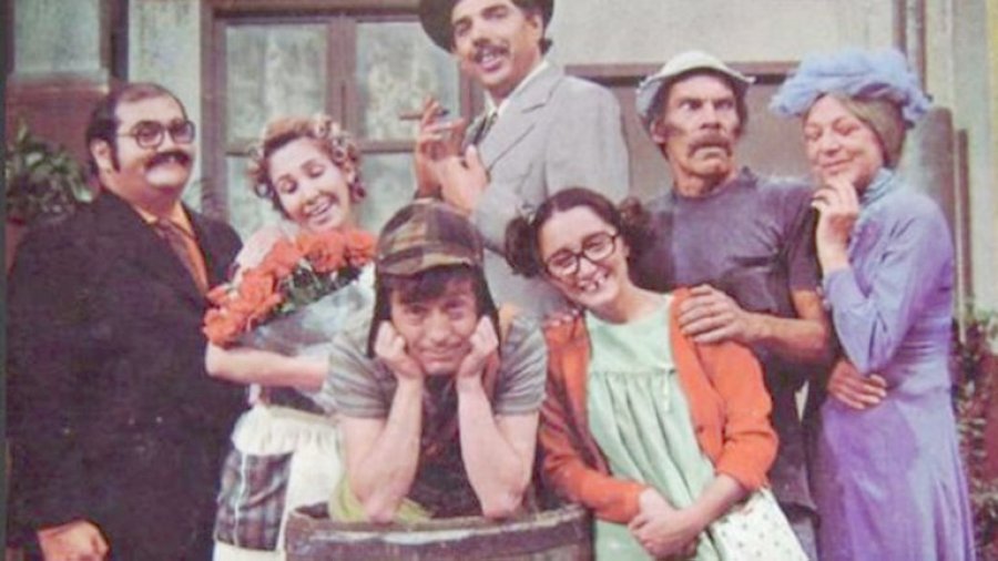 FOTO TELESHOW// EL CHAVO  DEL 8// El  elenco que dio vida a la popular propuesta televisiva.