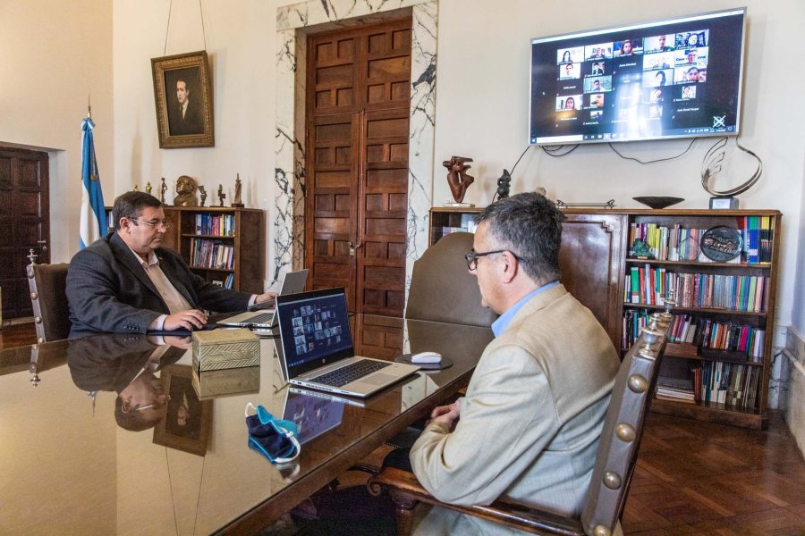 FOTO PRENSA UNL// BIENVENIDA// Fue ofrecida a trav&eacute;s de una videoconferencia.