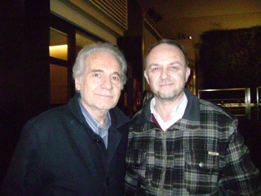FOTO ARCHIVO LA PALABRA// HUGO ARANA. Junto a Ra&uacute;l Vigini quien lo entrevist&oacute; en 2017.