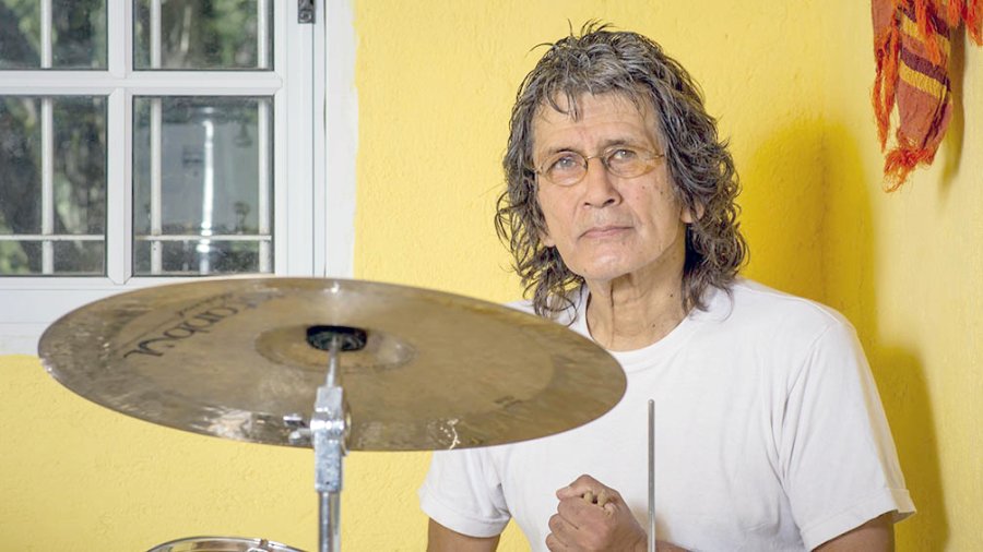 FOTO T&Eacute;LAM// BLACK AMAYA// El baterista record&oacute; a Pappo, sus creaciones y su propia relaci&oacute;n con el artista.
