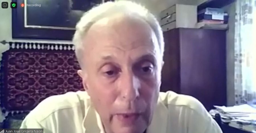 IMAGEN INTERNET JUAN JOSE GRIGERA NAON. Al momento de dialogar con periodistas agropecuarios.