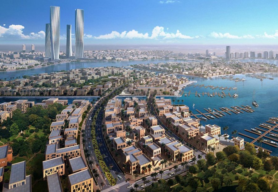 FOTO INTERNET CIUDAD-ISLA. La ordenada ciudad de Lusail.