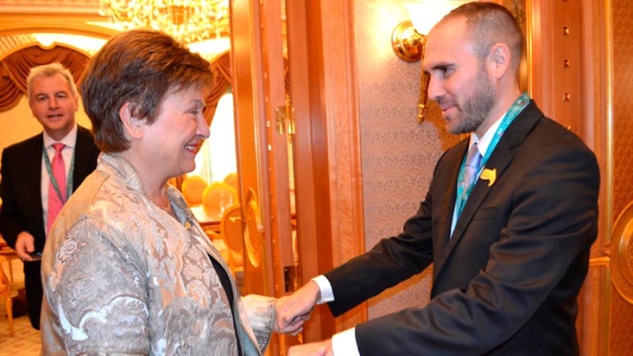 FOTO ARCHIVO REUNION CLAVE. Georgieva recibirá mañana al ministro Guzmán en EE.UU.