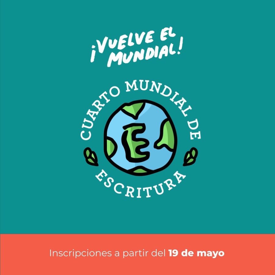 FOTO INSTAGRAM MUNDIAL DE ESCRITURA. Ya est&aacute; abierta la inscripci&oacute;n gratuita.