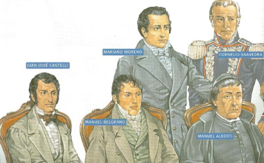 FOTO ARCHIVO CASA ROSADA GOBIERNO PATRIO. Los integrantes de la Primera Junta.