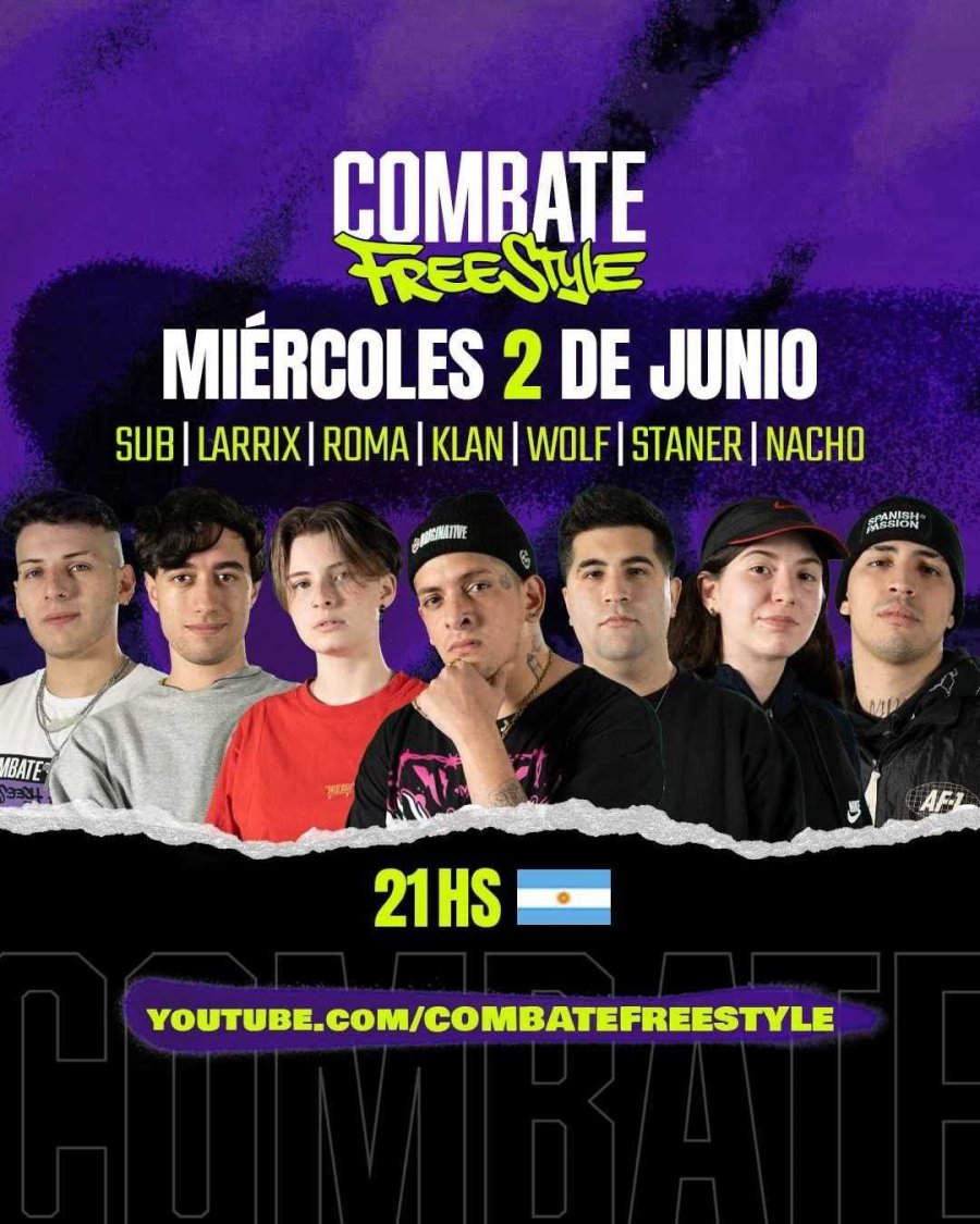 FOTO INSTAGRAM COMBATE FREESTYLE. El evento de batallas de rap con los mayores referentes de Latinoam&eacute;rica.