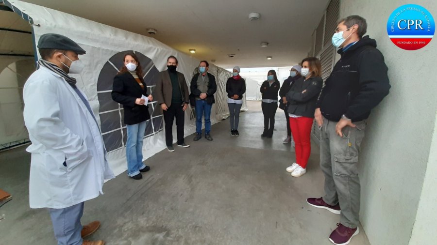 FOTO PRENSA CP// EN EL HOSPITAL//  Un instante de la ceremonia cumplida en el efector de salud.