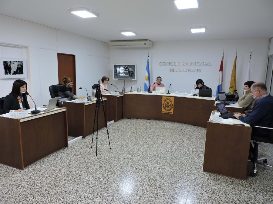 FOTO PRENSA CONCEJO// CONCEJALES. Los ediles sunchalenses durante el &uacute;ltimo encuentro ordinario.