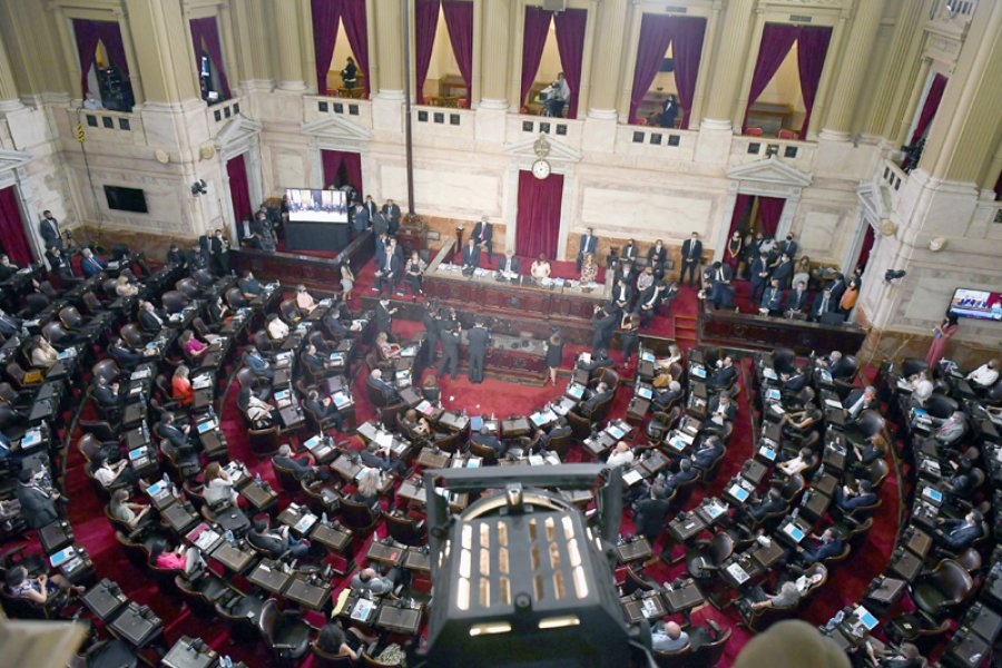 FOTO NA CONGRESO. Fue testigo de un extenso discurso de Alberto Fernández.