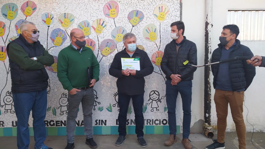 FOTO PRENSA  COMUNA// APORTE. Un instante de la ceremonia desarrollada el pasado jueves.