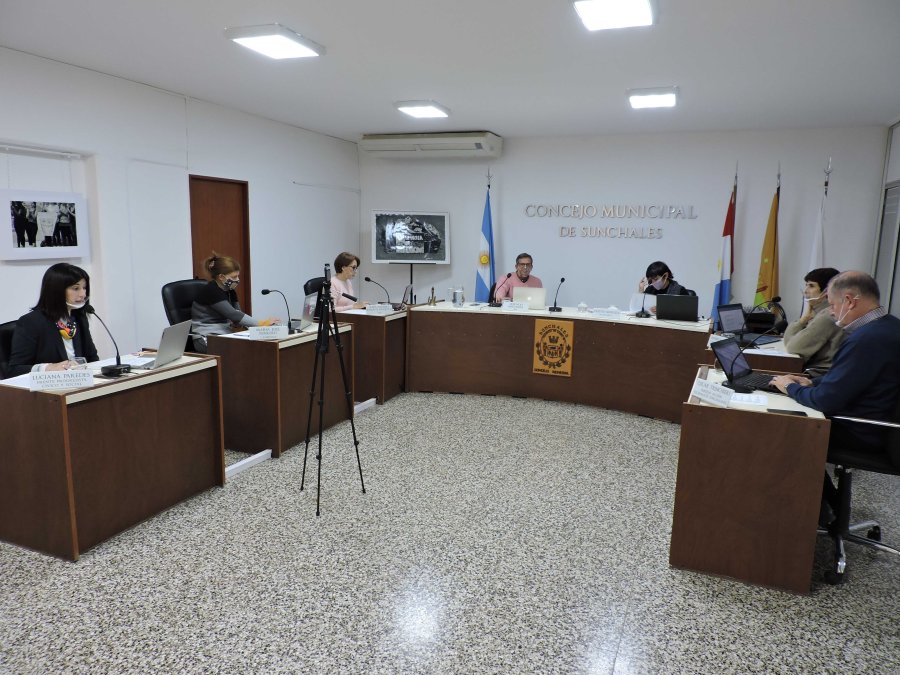 FOTO ARCHIVO// CONCEJALES// Los ediles sunchalenses durante uno de sus encuentros ordinarios.