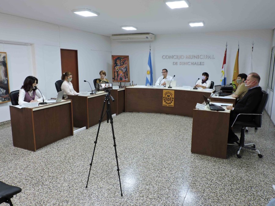 FOTO PRENSA CONCEJO// SESION. Los ediles sunchalenses durante su &uacute;ltimo encuentro.