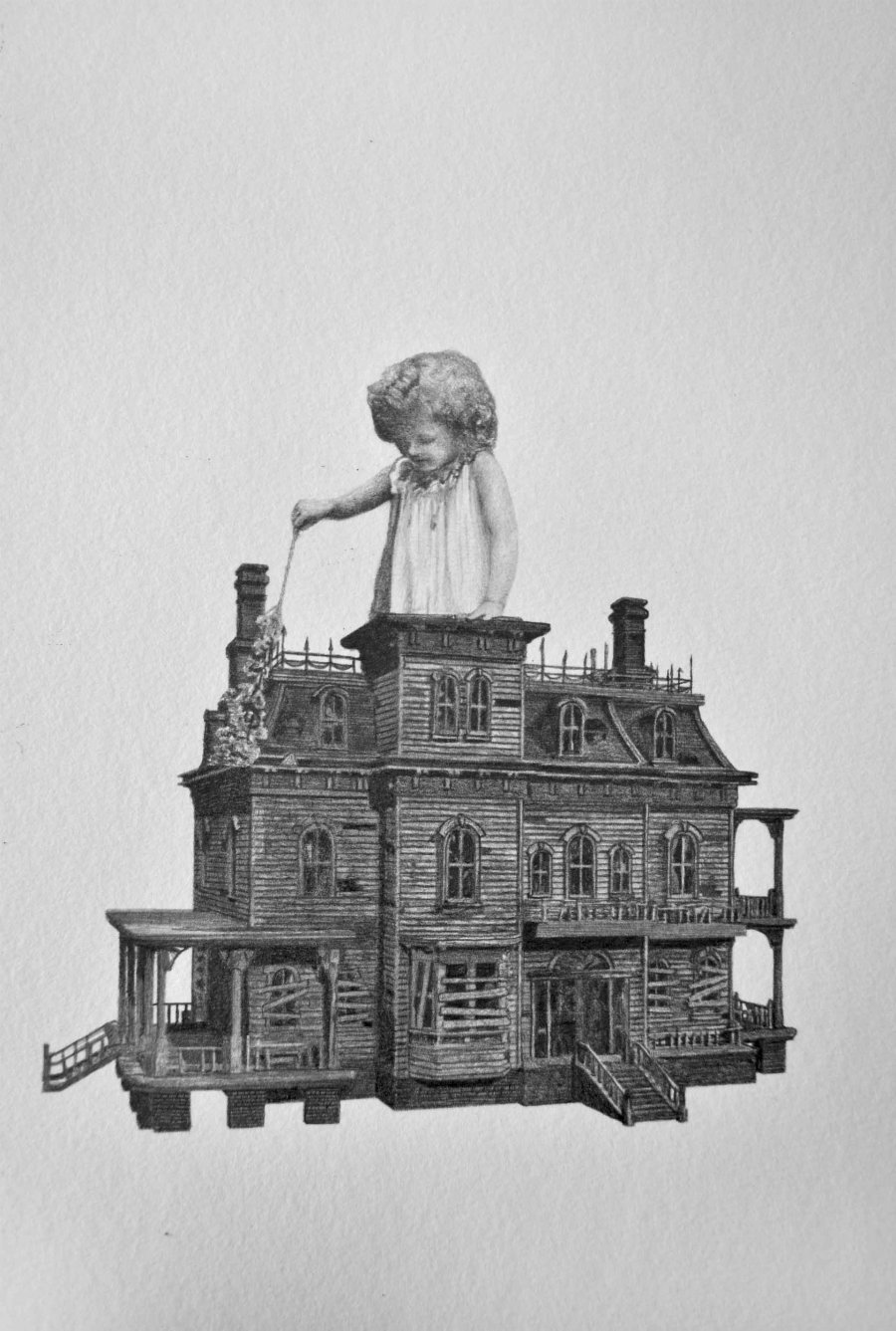 FOTO LUOGO FACHADA// SIN T&Iacute;TULO// Obra de Sebasti&aacute;n Bona en grafito sobre papel.