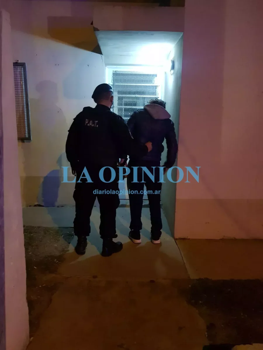 DETENCION.  Se produjo en la madrugada de hoy.