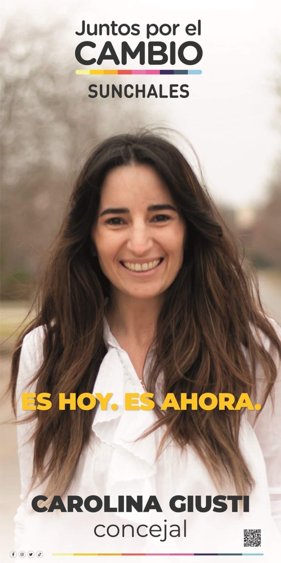 CAROLINA GIUSTI// La joven profesional que aspira a ocupar una banca en el Concejo Municipal.