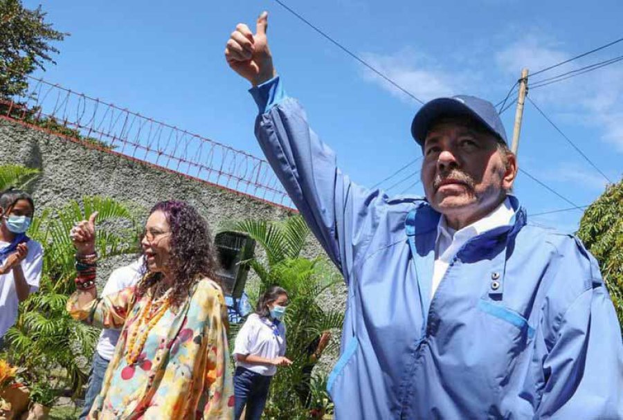 FOTO AFP DANIEL ORTEGA. Su reelecci&oacute;n fue cuestionada por una gran cantidad de pa&iacute;ses.