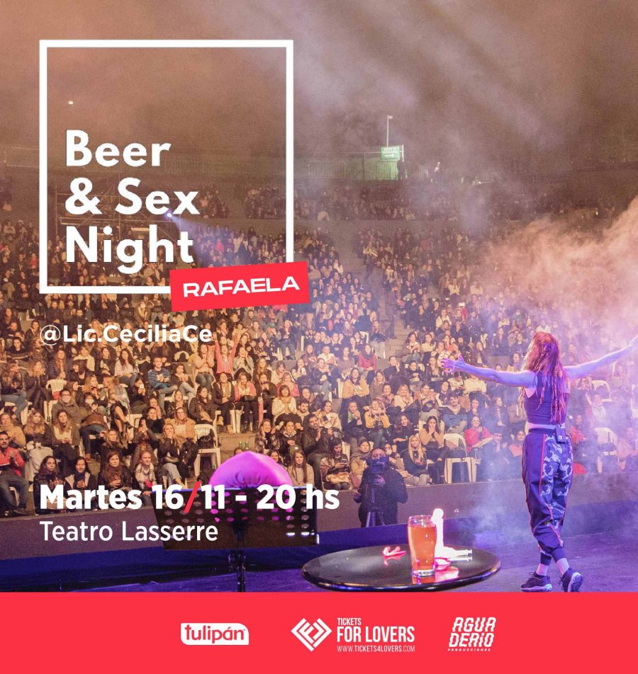FOTO PRENSA LASSERRE// BEER&SEX NIGHT// Cecilia Ce, quien nos visitar&aacute; la pr&oacute;xima semana.