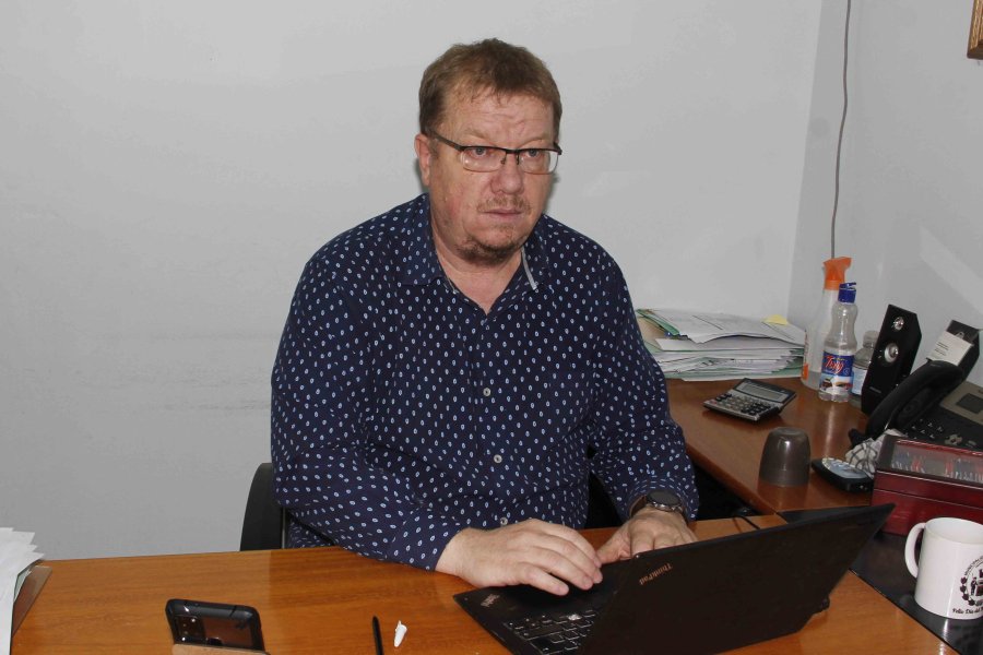 FOTO F. MELCHIORI// LEANDRO LAMBERTI. El subsecretario de Hacienda y Finanzas en su despacho.