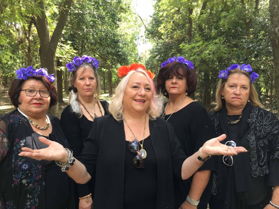 FOTO PRENSA LASSERRE// ACTRICES. El grupo que protagonizar&aacute; la propuesta teatral.