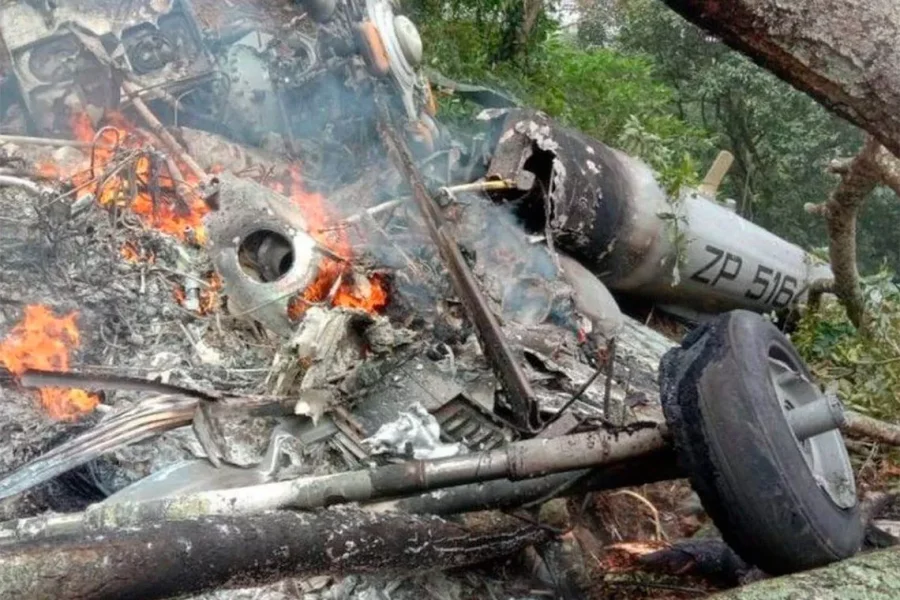 IMAGEN INTERNET. ZONA DE IMPACTO. Lo observado tras el accidente.