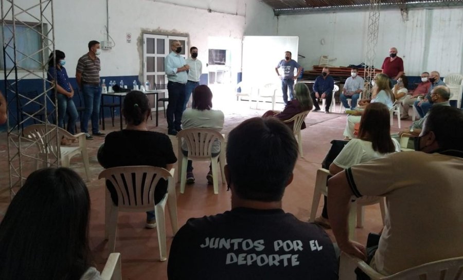 FOTO PRENSA AC// ACTO// Vista general de la ceremonia cumplida en el club Belgrano.