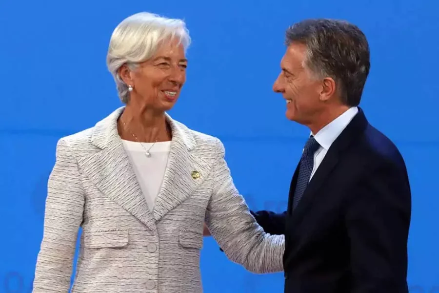 FOTO ARCHIVO
ESCENA. Christine Lagarde y Mauricio Macri, en otros tiempos cuando se firmó el crédito del FMI para la Argentina.